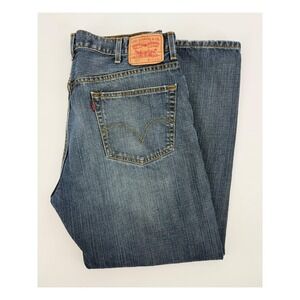 Levis 505 Jeans Mens‎ 40x30 Blue Regular Fit Fad American Denim